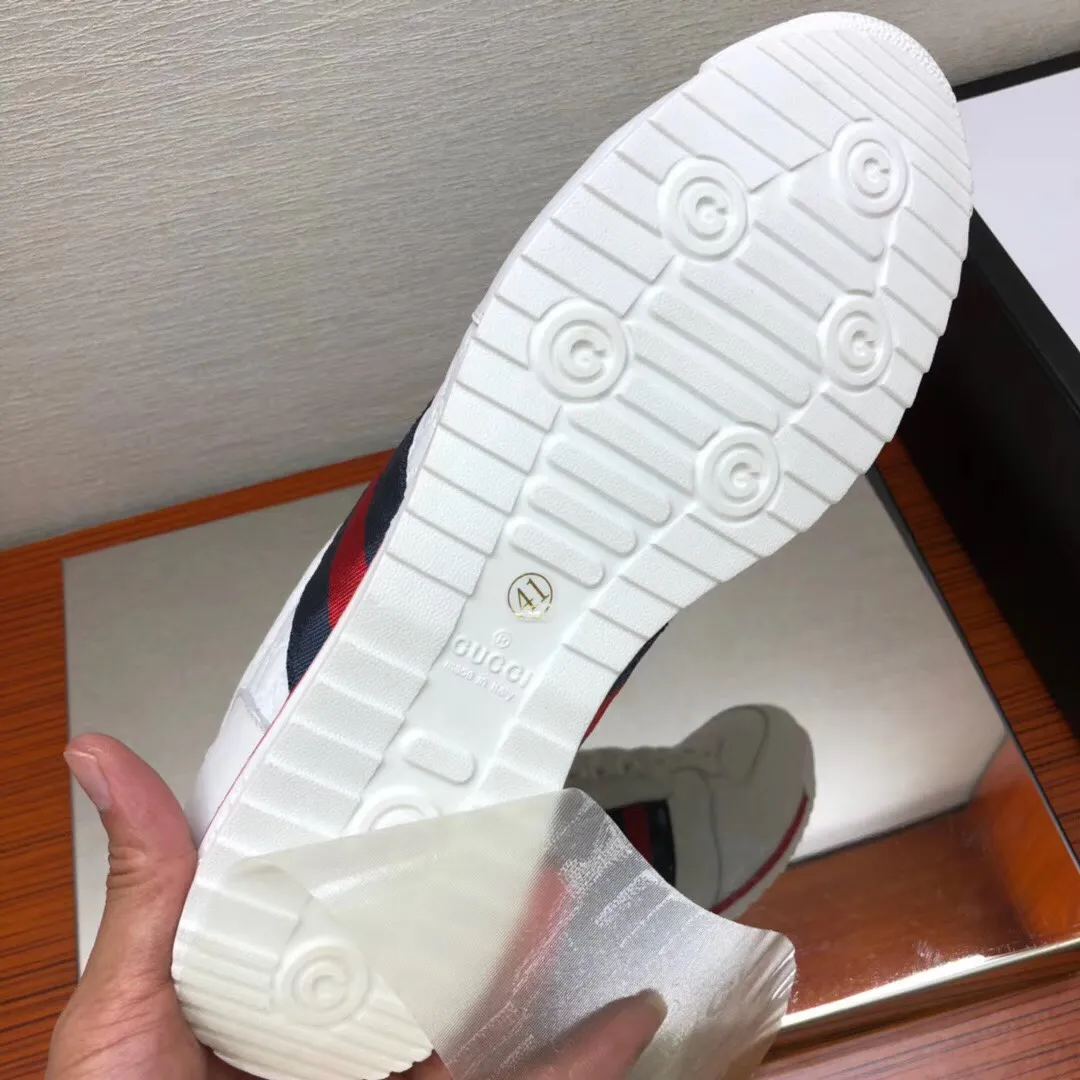 Men's men's shoes 💰440 [New style] 🎍🎍Gucci - the same model as the classic Gucci popular casual shoes counter, size: 38-45 imported cowhide upper ➕ imported cotton sheepskin, high-density latex pad for the feet, rubber outsole, best-selling hot 🔥
